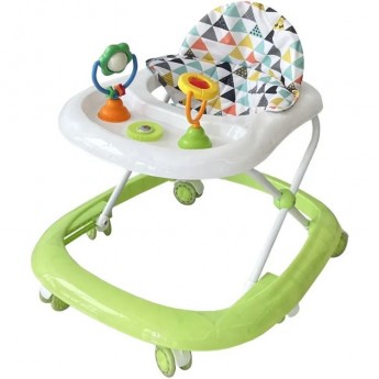Ходунки детские музыкальные INDIGO SUNNY C, силиконовые колеса, зеленый