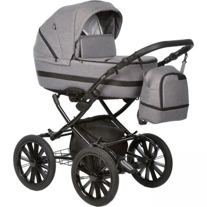 Коляска 2в1 INDIGO AVEO CLASSIC 14 AV 09 (темно-серый) 5902719011054