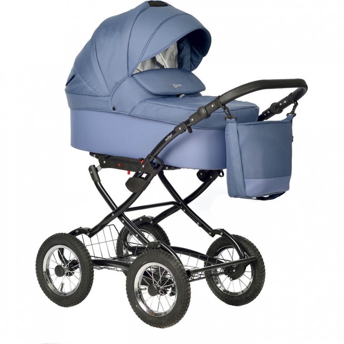 Коляска 2в1 INDIGO BARBARA Classic ba 01 (синий) 5907731398275