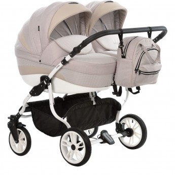 Коляска для двойни INDIGO DUO in 01 (бежевый)