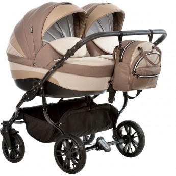 Коляска для двойни INDIGO DUO in 05 (коричневый)
