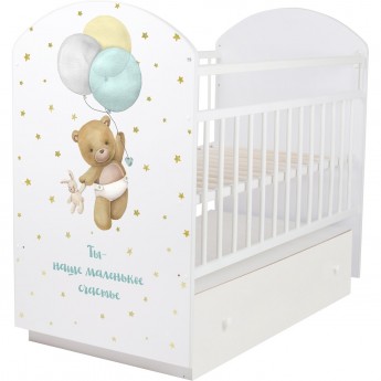 Кровать детская INDIGO My Sleepy белый мишка