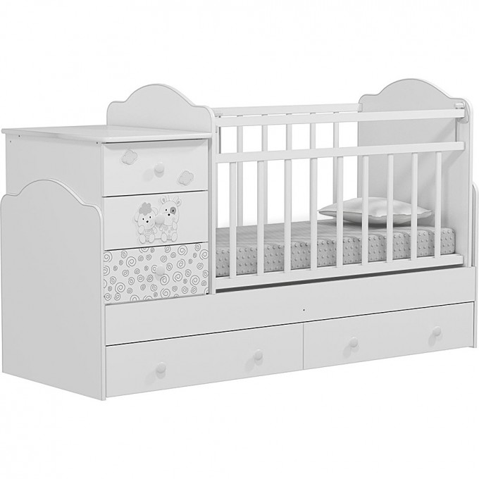 Кроватка-трансформер INDIGO FATTORIA UNIVERSAL 4627183286289